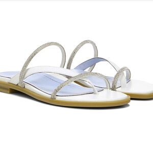 Vionic White Prism Strappy Slip on Sandal